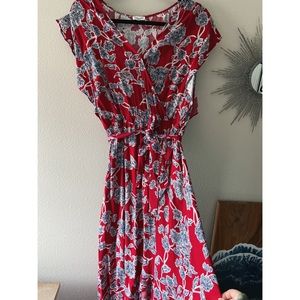 Splendid Floral Wrap Dress